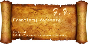 Franciscy Vanessza névjegykártya